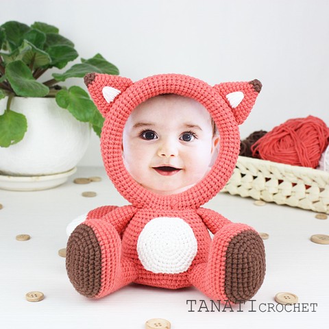 Сrochet picture frame Fox